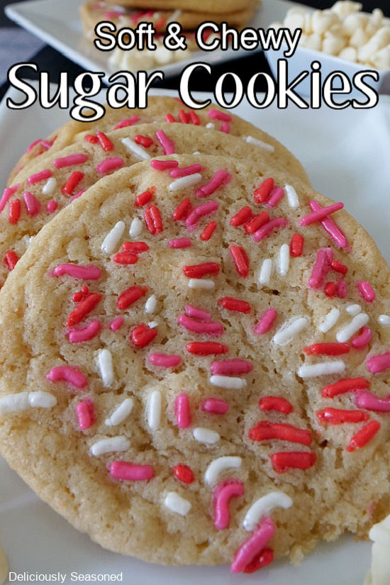 White Chocolate Topped Sugar Cookies Recipe