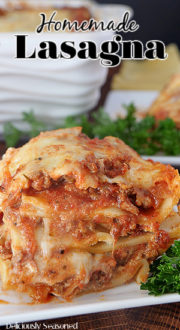 Homemade Lasagna | Classic Lasagna Recipe - Deliciously Seasoned