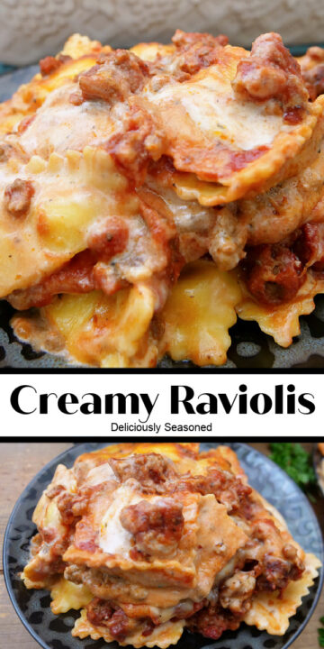 Creamy Ravioli Recipe - Deliciously Seasoned