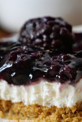 Blackberry Cream Cheese Dessert - Deliciously Seasoned