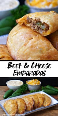 Beef and Cheese Empanadas - Deliciously Seasoned