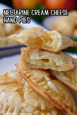 A stack of four hand pies.