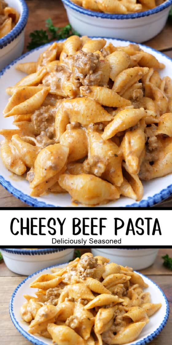 Cheesy Beef Pasta - Deliciously Seasoned