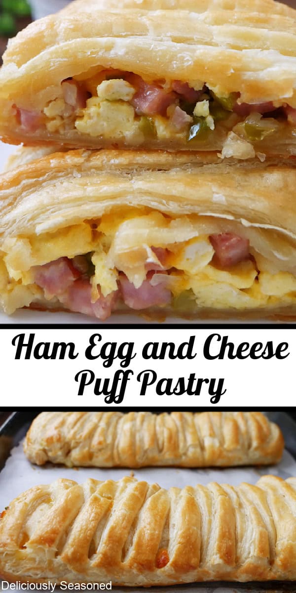 Ham Egg and Cheese Puff Pastry - Deliciously Seasoned