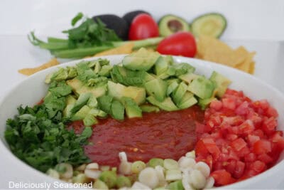 Salsa Chunks Easy Chunky Salsa (Family Favorite Recipe) - Deliciously Seasoned