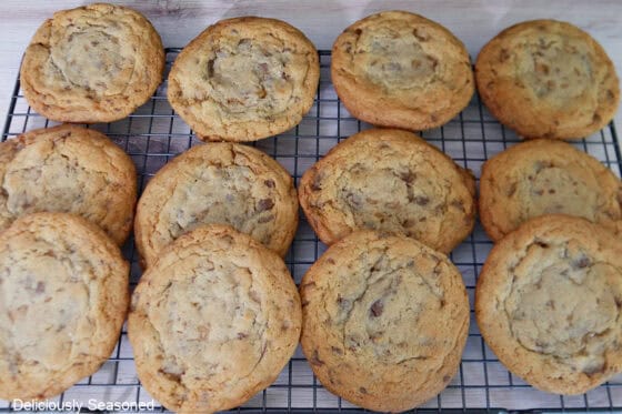 Heath Toffee Cookies - Deliciously Seasoned