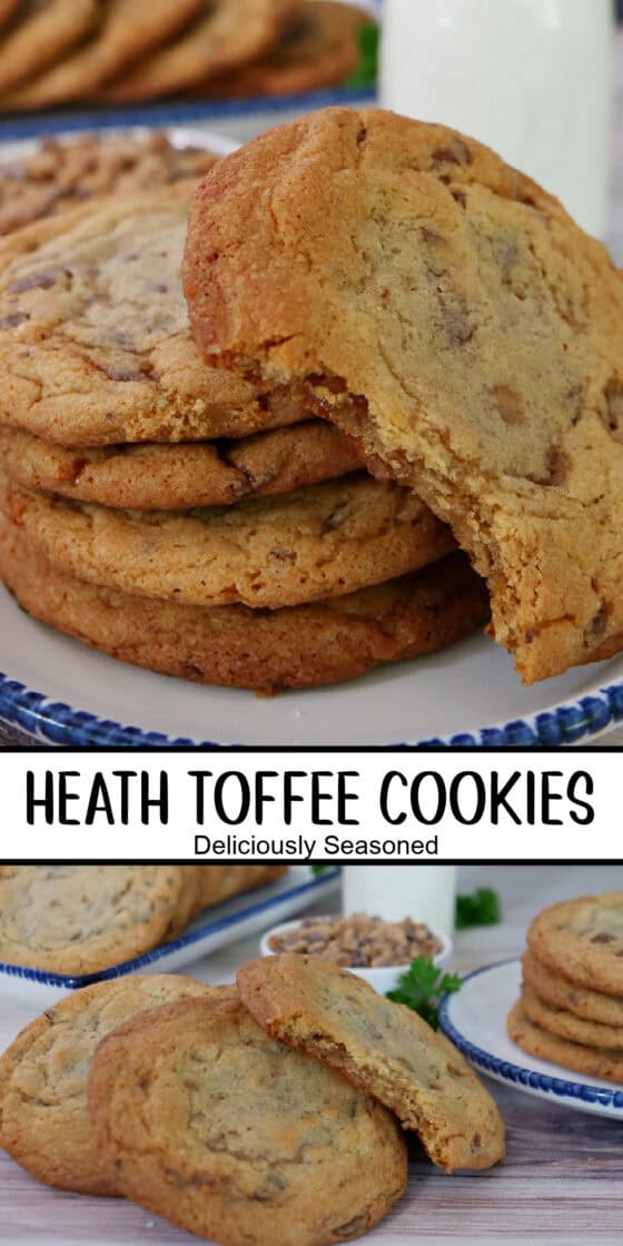 Heath Toffee Cookies - Deliciously Seasoned